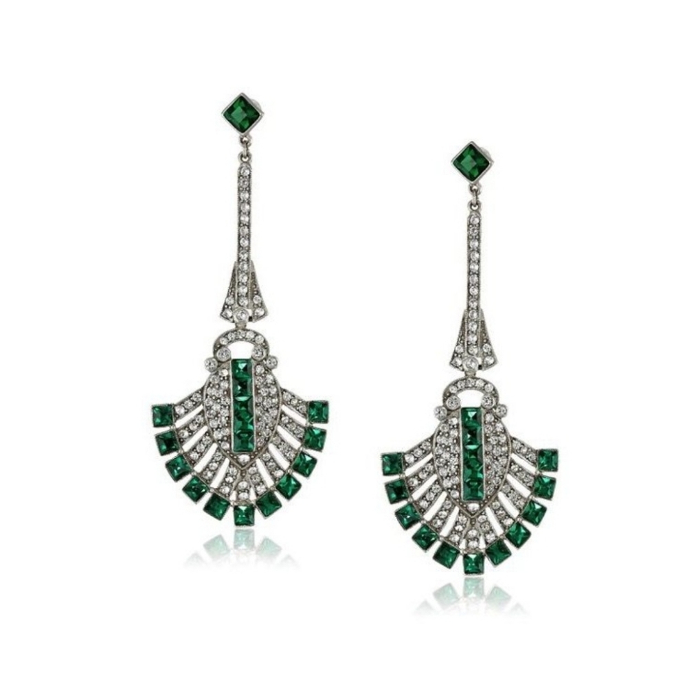 Ben-Amum Jewelry Clear Drop Earings